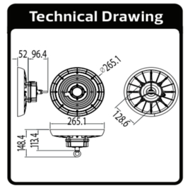 Horoz Artemis-100 100W Led High Bay 6400K 27cm