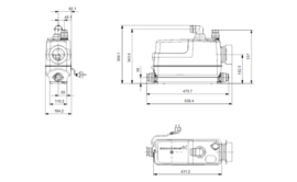 Grundfos SOLOLIFT2 CWC-3 (1x Ø100 + 3x Ø40 mm) 97775316