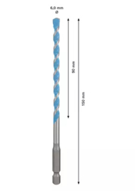 Bosch Expert HEX-9 MultiConstruction Boor 6 x 90 x 150mm 2608900575
