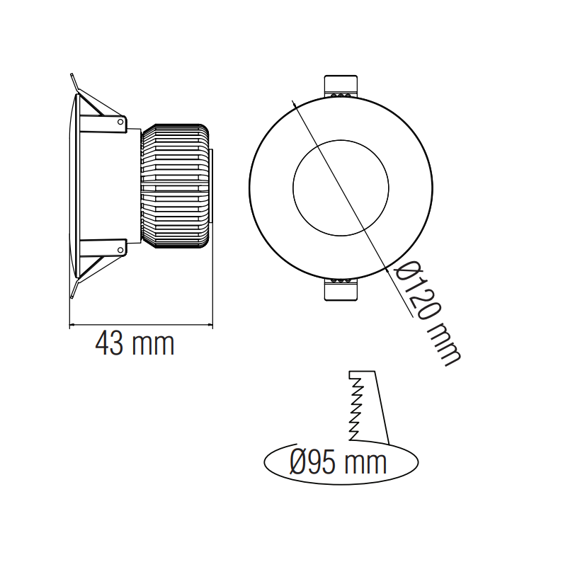Horoz VANESSA-10 10W White 6400K Downlight