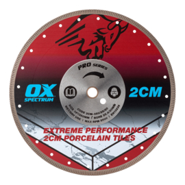 OX Pro 2CM Porcelain Cutting Blade - 350/25.4/20mm 2CM-350/25/20