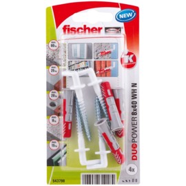 Fischer DuoPower Plug 8x40 WH N 543798