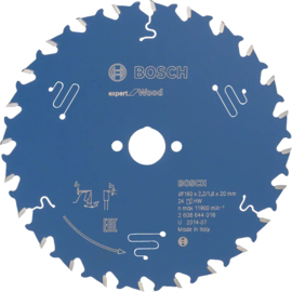 Bosch Expert Cirkelzaagblad Wood 160x20x2.2 / 1.6 x 24T 2608644016