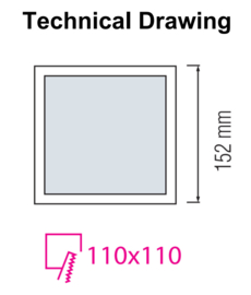 Horoz ALEXIS/SQ-12 12W Zwart 3CCT