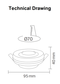 Horoz AZER-2 GU10 Gold