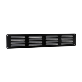 NEDCO Schoepenrooster ZWART ALU 495 x 90 mm. 62901501