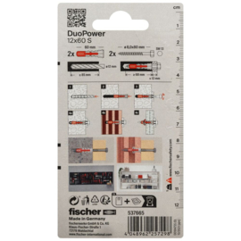 Fischer DuoPower Plug 12x60 S 537665