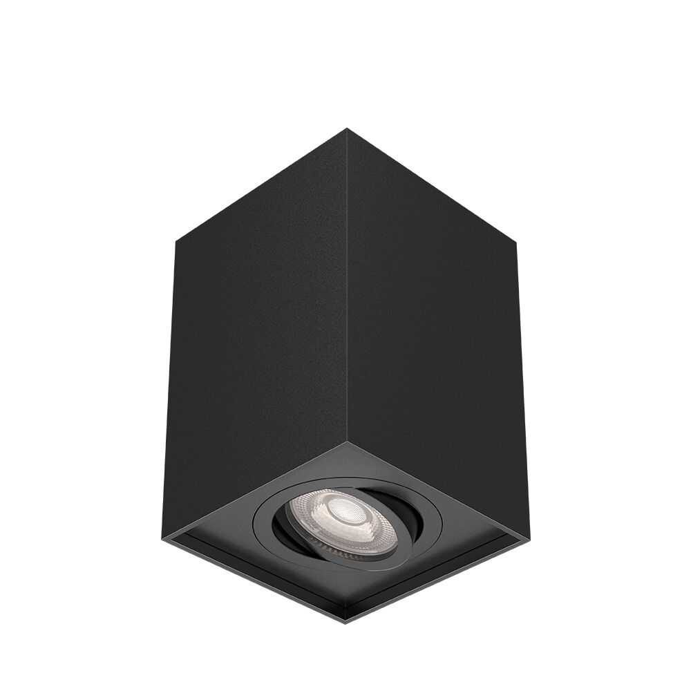 Braytron GAMA SS A SQR Black GU10 IP20 Spotlight Fixture