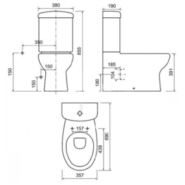 Creavit MR3641 Duoblok WC (AO) (PK)
