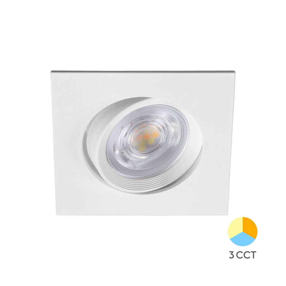 Braytron 7W G3 SQUARE White 3IN1 LED Downlight