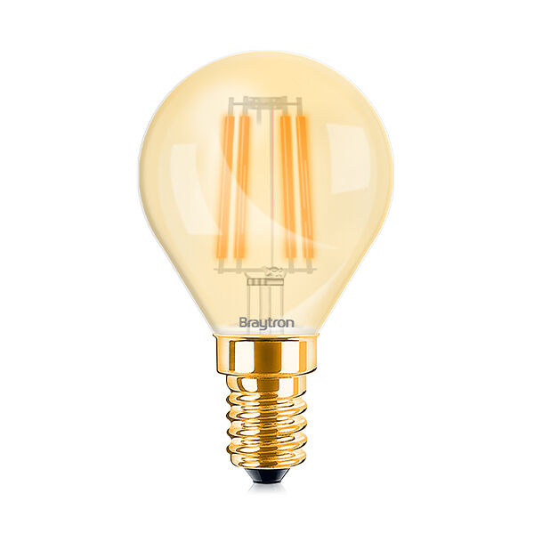 Braytron 4W E14 P45 AMBER 2200K LED Bulb