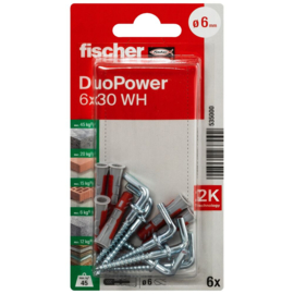 Fischer DuoPower Plug 6x30 WH K 535000