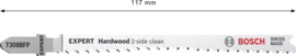 Bosch T308BFP Expert Decoupeerzaagbladen Hardwood 2-Side Clean (5x) 2608900548