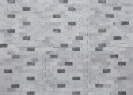 S08 White Grey (6x) 3D Steenstrips Marmer 0,53m²
