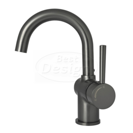 Best Design Moya-Sursee Wastafelmengkraan met Draaibaar Uitloop Gunmetal 4011860