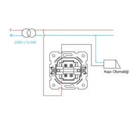 Schakelaar Deur Impulsdrukker 90960005 Karre Wit