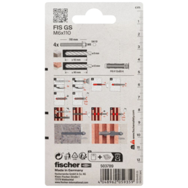 Fischer Draadstang FIS GS M6x110 503789