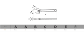 Bahco Moersleutel Ergo 8"  9031