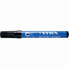 Lyra Mark+Sign Markeerstift Zwart 1-4 mm.