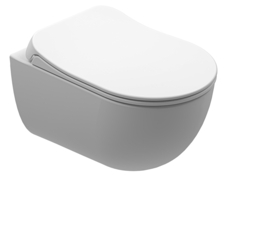 KALE Zero Wit Bidet Wandcloset Rimless + Softclose Zitting