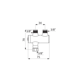 Delabie Centrale Thermostatische Mengkraan Premix Nano 732216