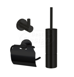 Best Design One-Pack Toilet Accessoires Set Nero 4011940
