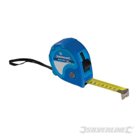 Silverline Rolmaat 10 m x 25mm Blauw 868502