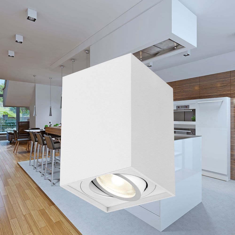 Braytron GAMA SS A SQR White GU10 IP20 Spotlight Fixture