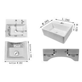 Differnz ZEUS Fonteinset Wit 39x29x12cm