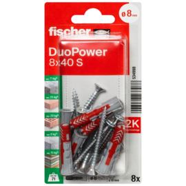 Fischer DuoPower Plug 8x40 S K 534998