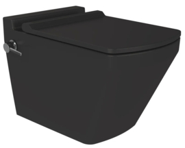 BIEN Neptun Mat Zwart Bidet + Kraan Wandcloset Rimless