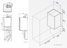 Remeha Calenta ACE 40C CW5 (A-label) + Ketelaansluitset