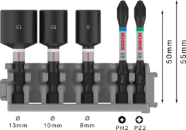 Bosch Impact Control Schroefbit- & Doppenset (5 DLG) 2608522350