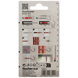 Fischer DuoPower Plug 6x30 RH K 535013
