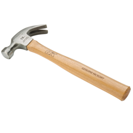 OX Trade Hickory Handle Claw Hammer - 16oz / 450g OX-T085116