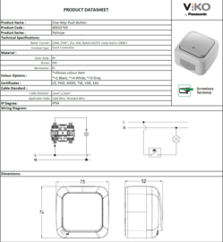 Viko Schakelaar Lamp Palmiye Grijs 90555503