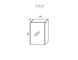 Wome Tiny Wit Spiegelkast 45x66 cm