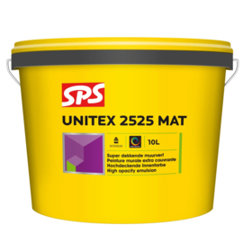SPS Unitex Muurverf 2525 10 L WIT