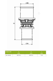 APE ARL1300540 Verloop Recht 4032 Pers Messing RVS