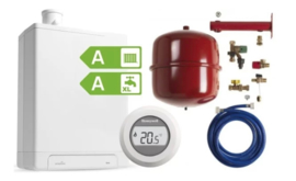 Intergas HRE36/48A CW5 Kombi Kompakt RF2 (A-label) + Honeywell Round On/Off T87G1006 + Ketelaansluitset