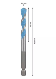 Bosch Expert HEX-9 MultiConstruction Boor 8 x 50 x 100mm 2608900581