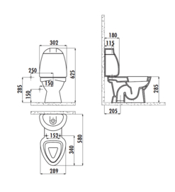 Creavit CK3040 Kids Wit Bidet Duoblok (AO)