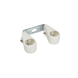 Duplo beugel 15mm KS Wit Grijs