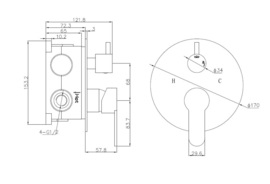 BD Prato Inbouw Douchemengkraan met Box 4006220