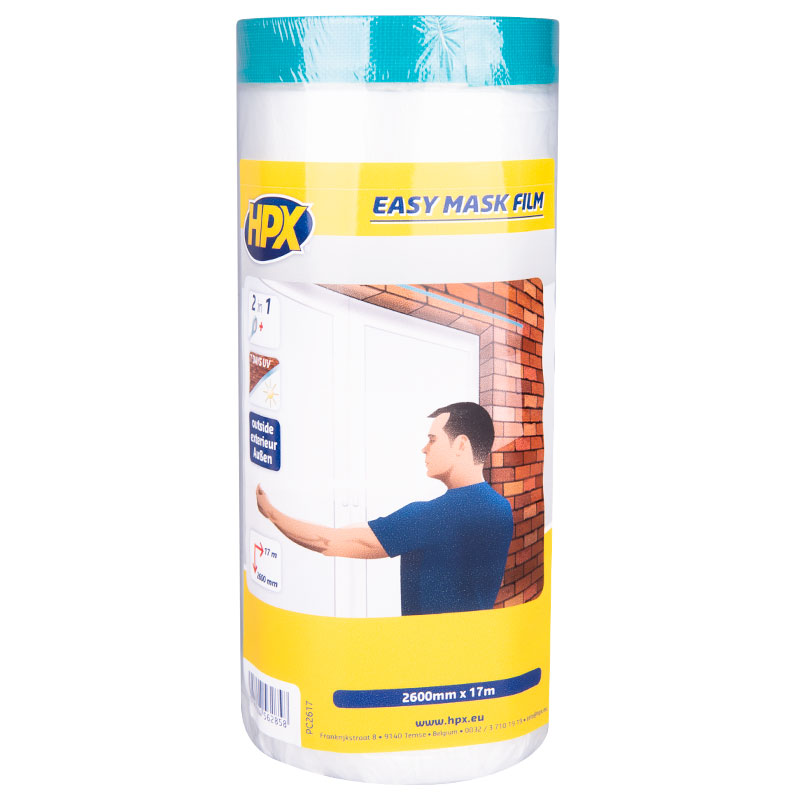 HPX Easy mask film cloth tape - 2600mm x 17m PC2617