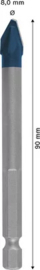 Bosch Expert HEX-9 HardCeramic Tegelboor 8 x 90mm 2608900592