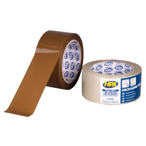 HPX Verpakkingstape - Bruin 50mm x 66m VB5066