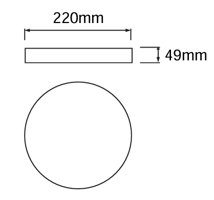 Horoz Andrea 15W Round White 6400K Led