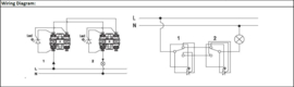 Viko Wisselschakelaar + controlelamp Pacific Grijs Opbouw SWD 90591063