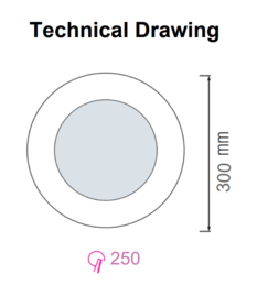 Horoz ALEXIS-30 30W Wit 3CCT